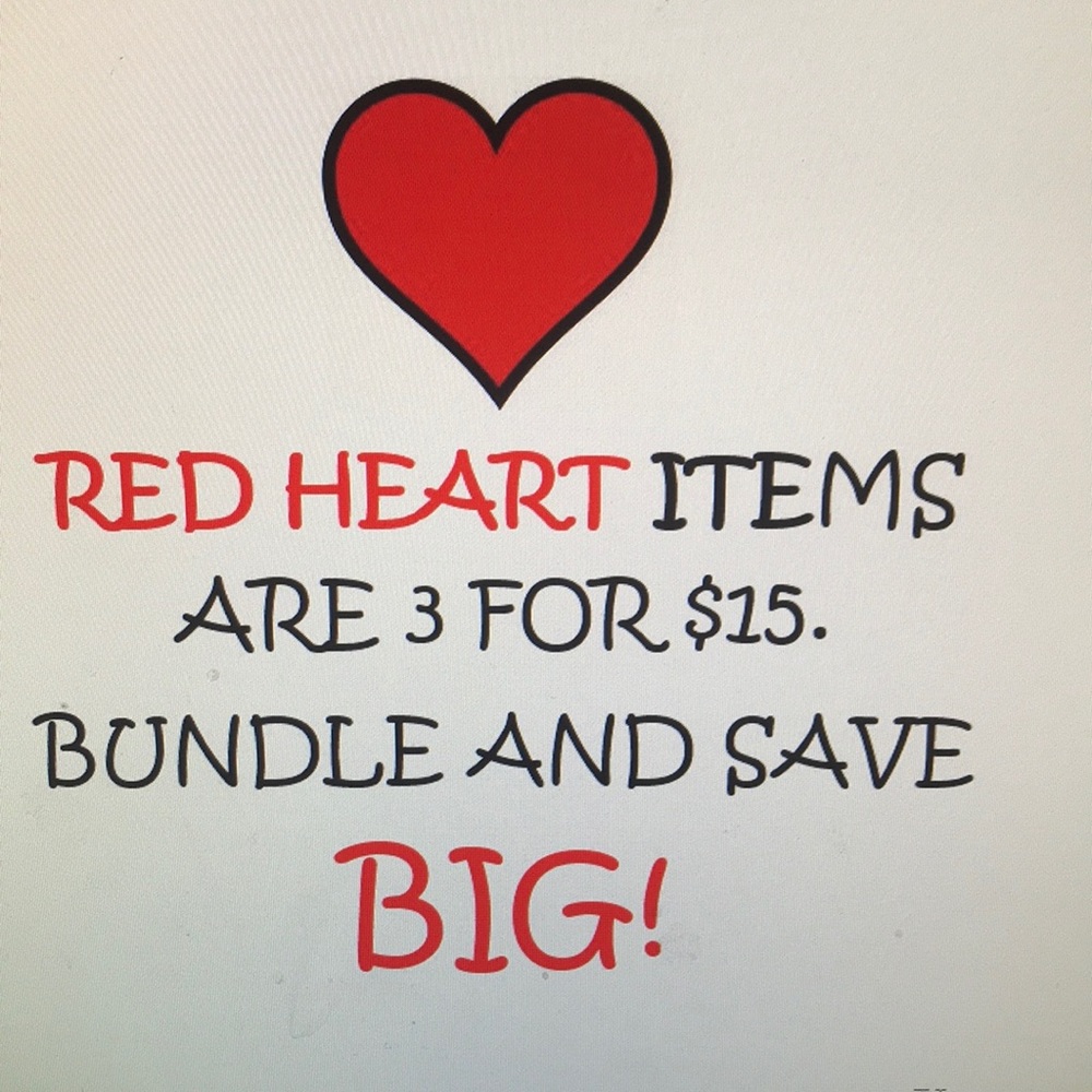 COPY - Bundle savings. Three red heart ❤️ items f…